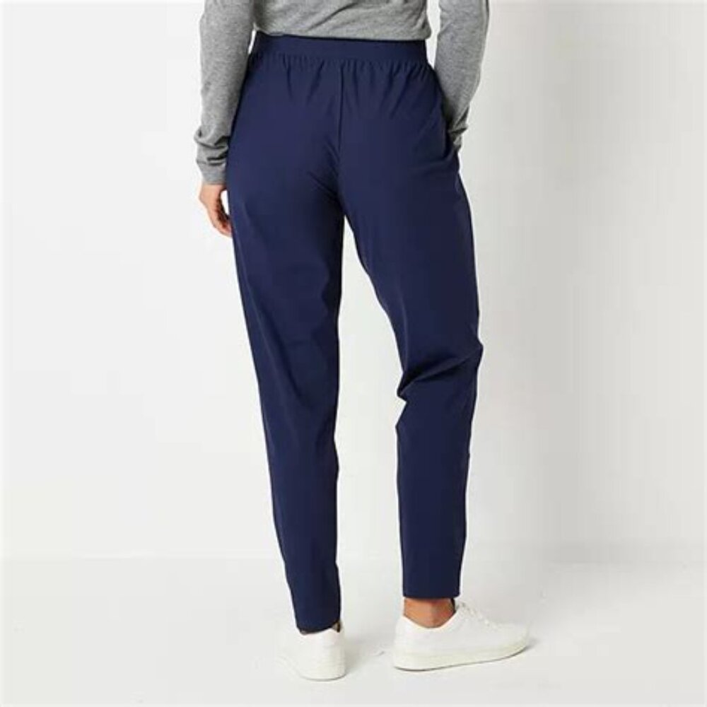 Stylus Womens Slim Navy Mid Rise Pull-On Pant - Picture 10 of 10